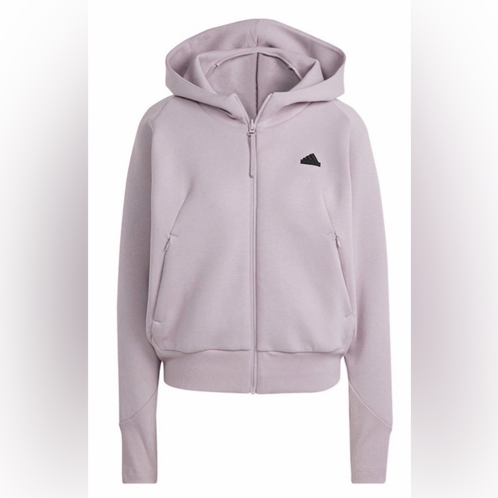 Adidas Z.N.E. Loose Fit Performance Full Zip Hoodie In Violet - Size XL - NWT - Picture 14 of 14